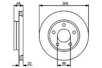 BOSCH 0986479463 Bremsscheibe