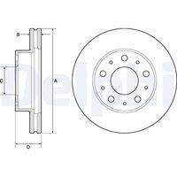 DELPHI BG9180C Bremsscheibe