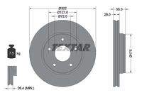 TEXTAR 92253303 Bremsscheibe
