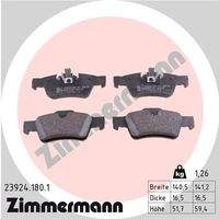 ZIMMERMANN 239241801 Bremsbelagsatz, Scheibenbremse