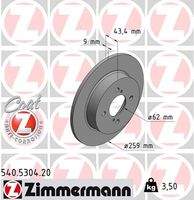 ZIMMERMANN 540530420 Bremsscheibe