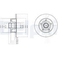 DELPHI BG3030 Bremsscheibe