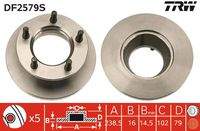 TRW DF2579S Bremsscheibe