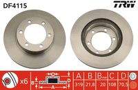 TRW DF4115 Bremsscheibe