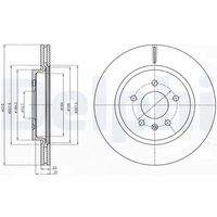 DELPHI BG4388C Bremsscheibe