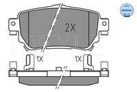 MEYLE 0252596515 Bremsbelagsatz, Scheibenbremse