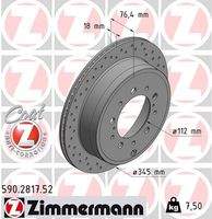 ZIMMERMANN 590281752 Bremsscheibe