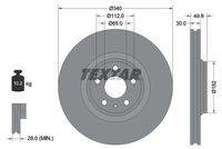 TEXTAR 92160505 Bremsscheibe
