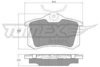 TOMEX Brakes TX1624 Bremsbelagsatz, Scheibenbremse