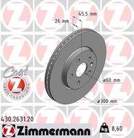 ZIMMERMANN 430263120 Bremsscheibe