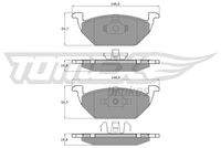 TOMEX Brakes TX1210 Bremsbelagsatz, Scheibenbremse