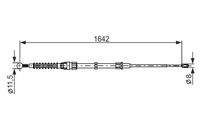 BOSCH 1987482267 Seilzug, Feststellbremse