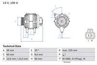 BOSCH 0986043981 Generator