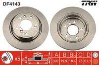 TRW DF4143 Bremsscheibe