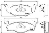 BREMBO P85025 Bremsbelagsatz, Scheibenbremse