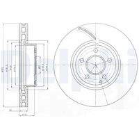 DELPHI BG9075C Bremsscheibe