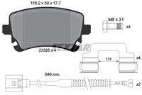 TEXTAR 2332603 Bremsbelagsatz, Scheibenbremse