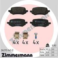 ZIMMERMANN 262731452 Bremsbelagsatz, Scheibenbremse