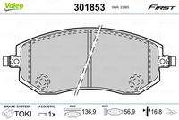 VALEO 301853 Bremsbelagsatz, Scheibenbremse