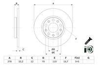 BOSCH 0986479G21 Bremsscheibe