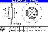 ATE 24032501841 Bremsscheibe