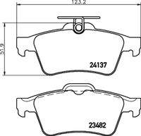 HELLA 8DB355011731 Bremsbelagsatz, Scheibenbremse