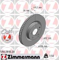 ZIMMERMANN 590281020 Bremsscheibe