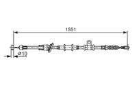 BOSCH 1987482400 Seilzug, Feststellbremse