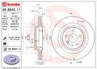 BREMBO 09B84211 Bremsscheibe