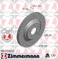 ZIMMERMANN 100333652 Bremsscheibe