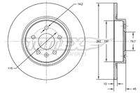 TOMEX Brakes TX7259 Bremsscheibe