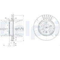 DELPHI BG3527C Bremsscheibe