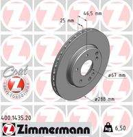 ZIMMERMANN 400143520 Bremsscheibe