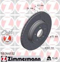 ZIMMERMANN 150346152 Bremsscheibe