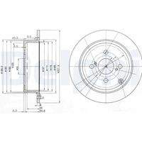 DELPHI BG3889 Bremsscheibe