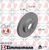 ZIMMERMANN 600321220 Bremsscheibe