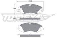 TOMEX Brakes TX1773 Bremsbelagsatz, Scheibenbremse