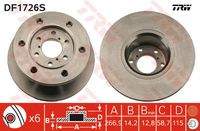TRW DF1726S Bremsscheibe