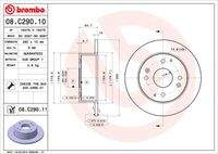 BREMBO 08C29011 Bremsscheibe