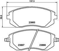 HELLA 8DB355010211 Bremsbelagsatz, Scheibenbremse