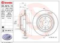 BREMBO 09A61611 Bremsscheibe