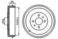 BOSCH 0986477088 Bremstrommel