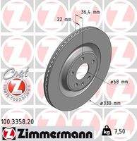 ZIMMERMANN 100335820 Bremsscheibe