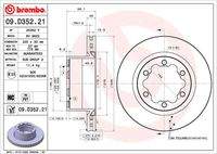 BREMBO 09D35221 Bremsscheibe