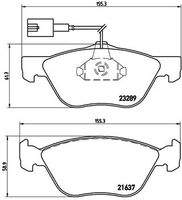 BREMBO P23077 Bremsbelagsatz, Scheibenbremse