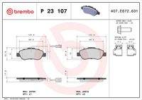 BREMBO P23107 Bremsbelagsatz, Scheibenbremse