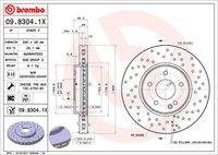 BREMBO 0983041X Bremsscheibe