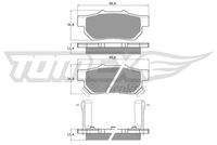 TOMEX Brakes TX1099 Bremsbelagsatz, Scheibenbremse