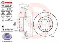 BREMBO 09C63921 Bremsscheibe