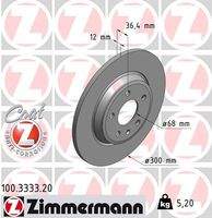 ZIMMERMANN 100333320 Bremsscheibe